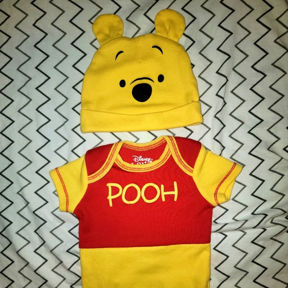 Onsie and hat, Disney Winnie the Pooh